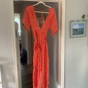 Faithful the Brand plunging pant jumpsuit